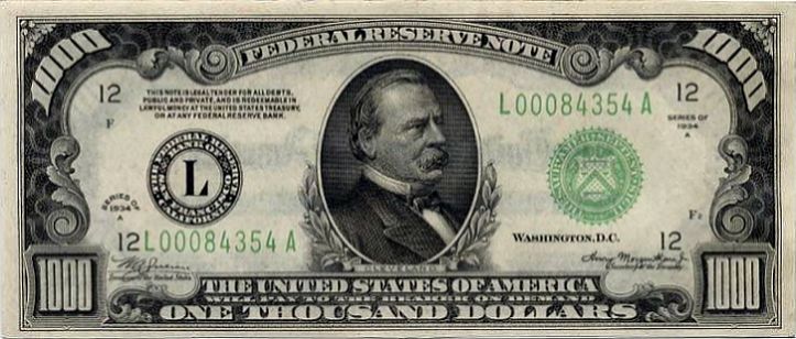 $1,000 Bill