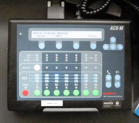 ACU-M Control Panel and Indicator Lights