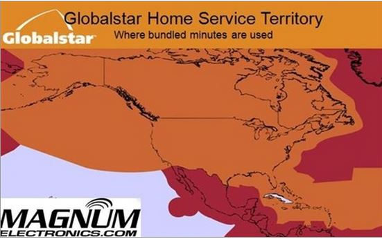 Globalstar US Home Area Map