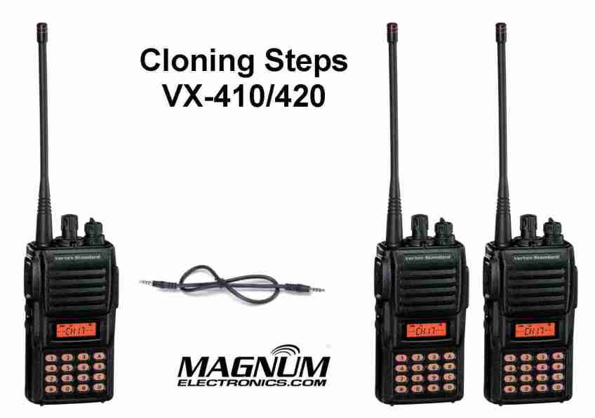 Vertex VX-420 Radio with Cloning Cable
