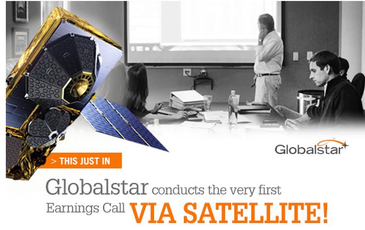 Earnings Call Via Satellite