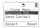 DTR Radio Cloning Menu Mode