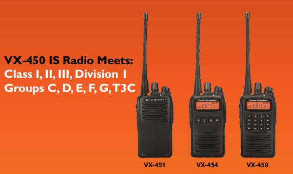 Intrinsically-Safe VX-450 Now Available