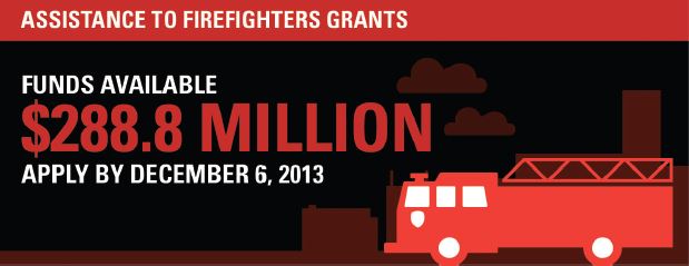 Firefighters Grant Deadline is 12/6/13
