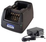 dual 2 slot 2-way radio charger